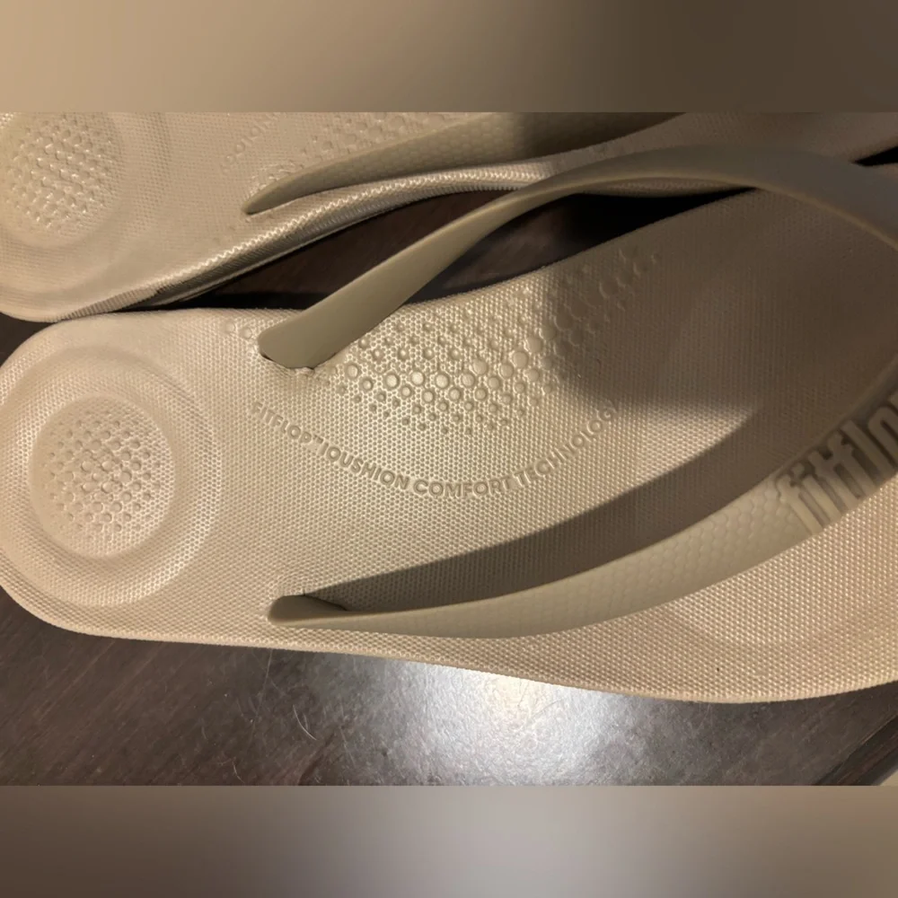 Fitflop Timberwolf Beige Iqushion Ergonomic Men's Slides Size 9
